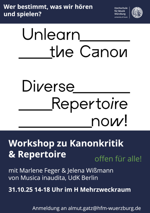 Ankündigung Workshop Musica inaudita